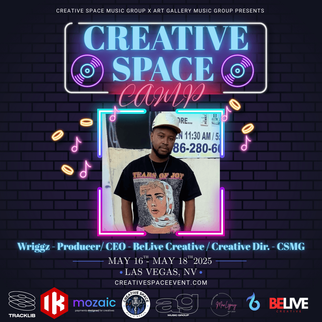Las Vegas Song Camp - Wriggz, Producer / CEO of BeLive Creative / Creative Director at Creative Space Music Group