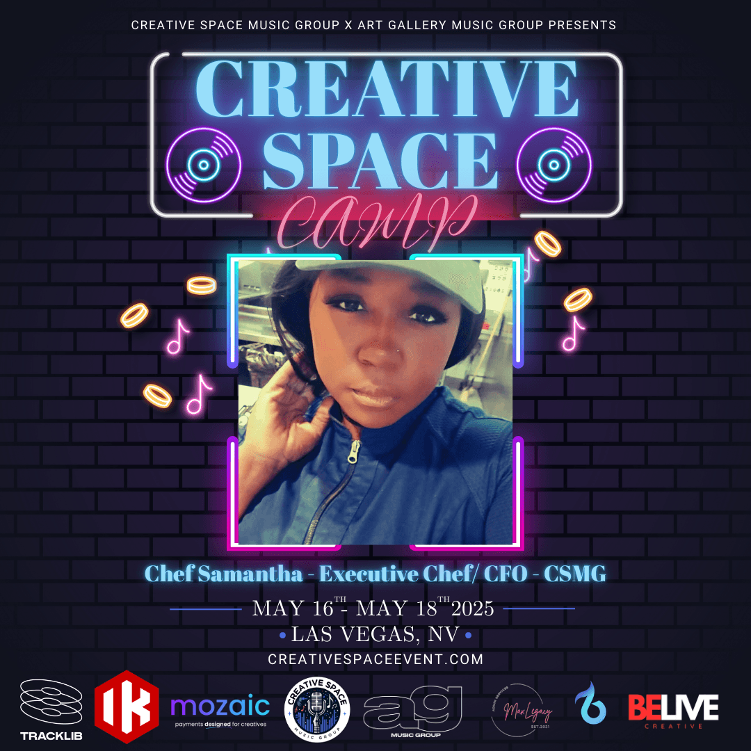 Las Vegas Song Camp - Chef Samantha, Executive Chef and CFO of Creative Space Music Group